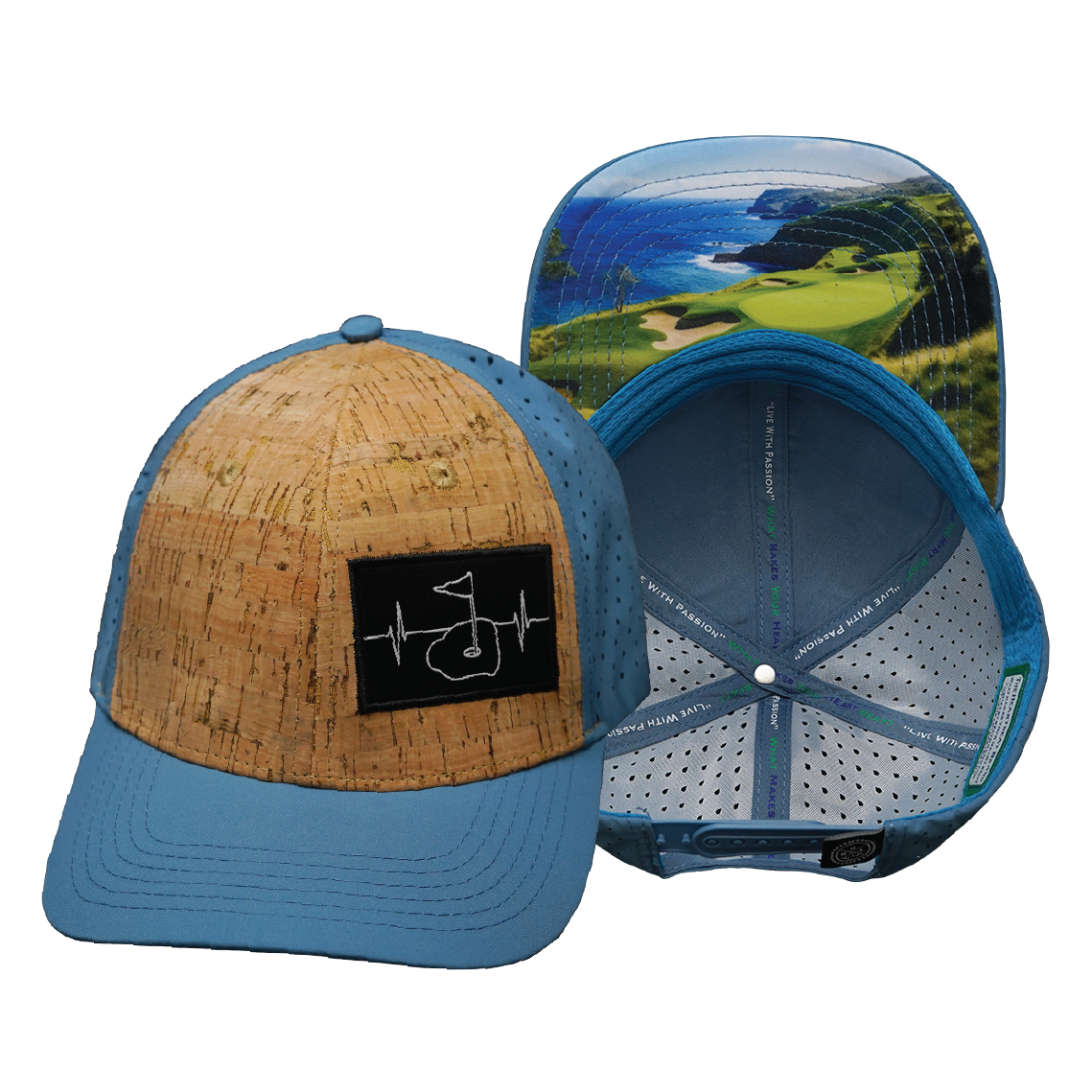 Golf - 6 Panel - Cork - Slate Blue (Unisex)