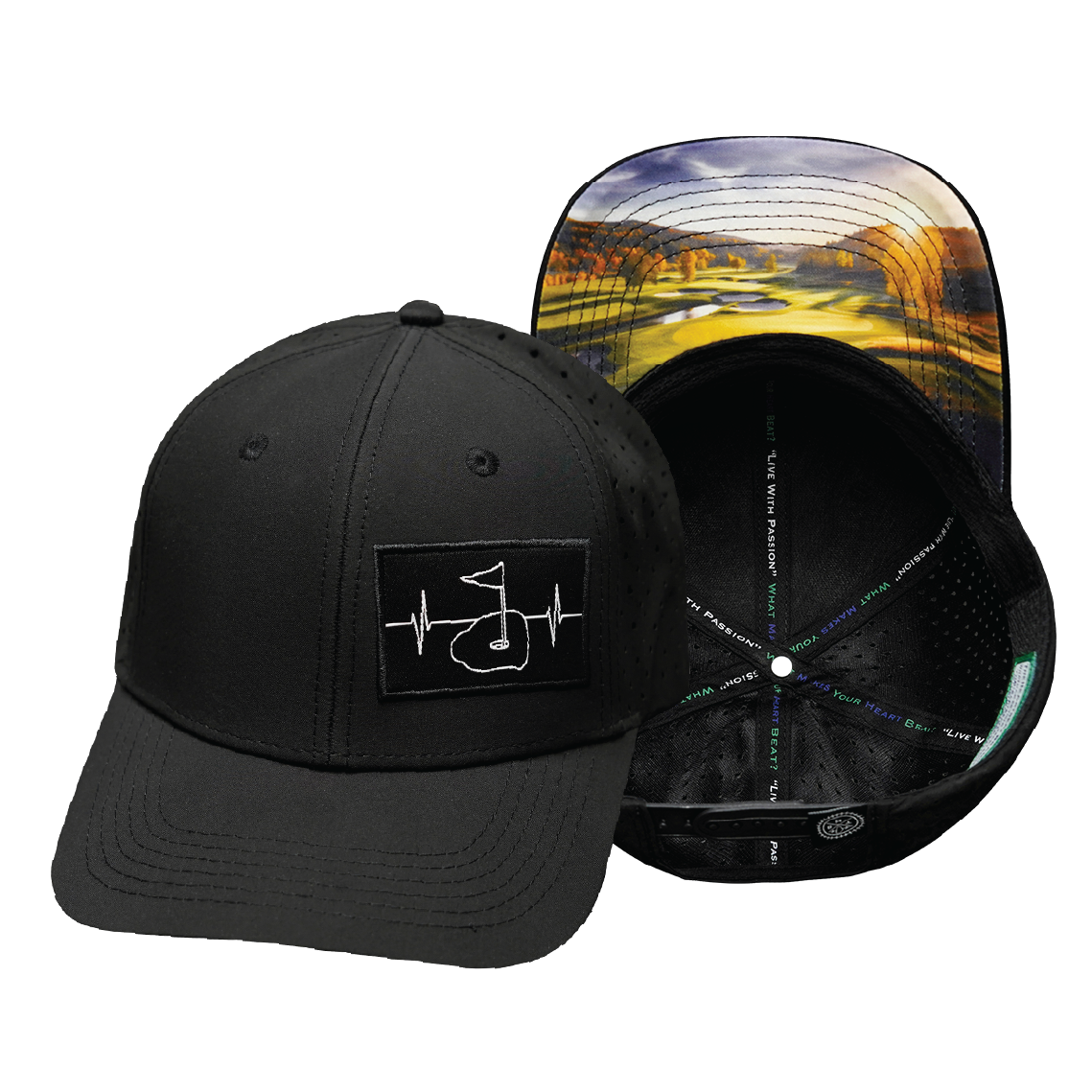 Golf - 6 Panel - Black (Unisex)