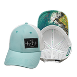 Golf - 6 Panel - Shallow Fit - Pony Tail - Mint Green / White (Unisex)