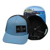 Golf - 5 Panel - Structured - Slate Blue / Black (Unisex)