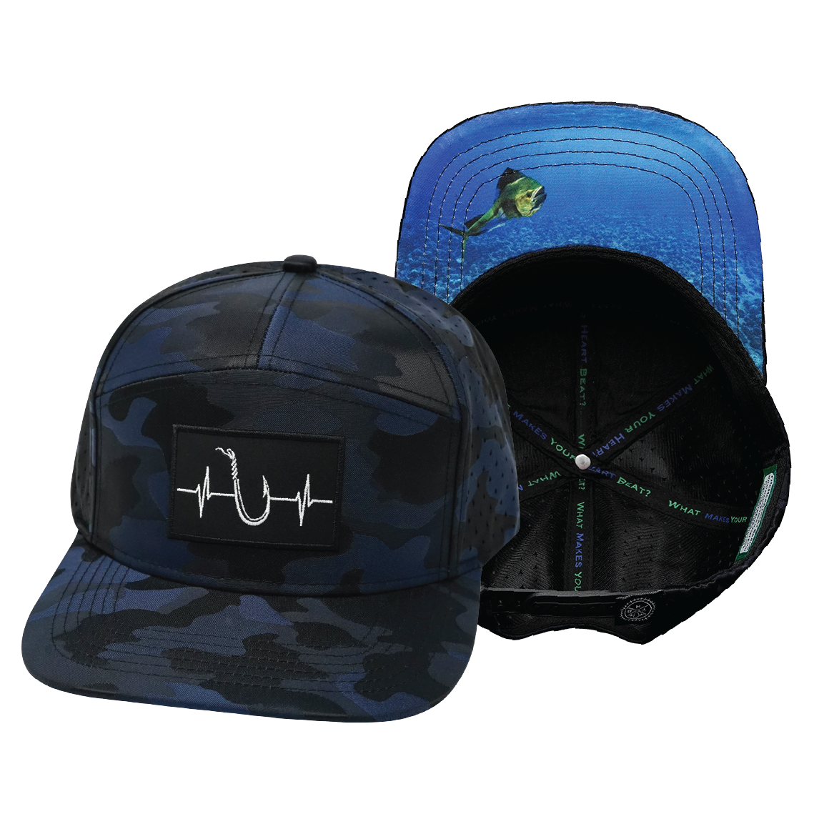 Fishing - 7 Panel - Navy Camo (Unisex)