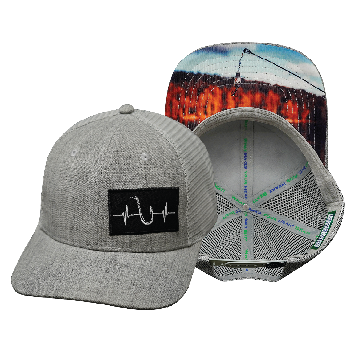 Fishing - 6 Panel - Heather Gray / Gray (Unisex)