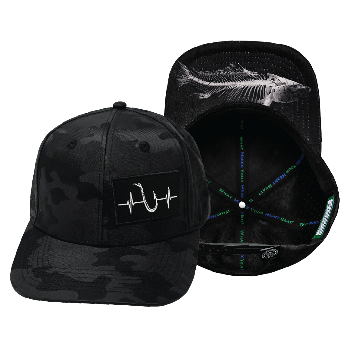 Fishing - 6 Panel - Black Camo (Unisex)