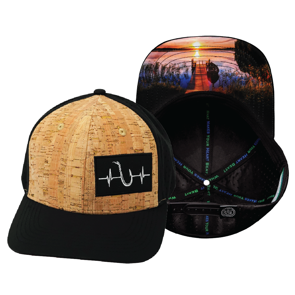 Fishing - 6 Panel - Cork - Black (Unisex)