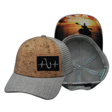 Fishing - 6 Panel - Shallow Fit - Cork - Heather Gray (Unisex)