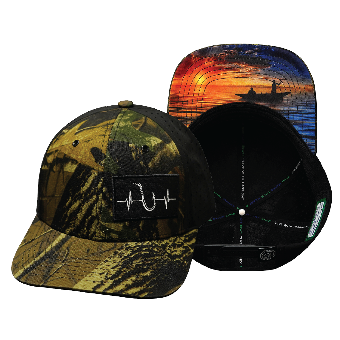 Fishing - 6 Panel - Tan Tree Camo / Black (Unisex)