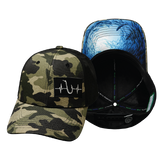 Fishing - 6 Panel - Shallow Fit - Pony Tail - Light Camo / Black (Unisex)