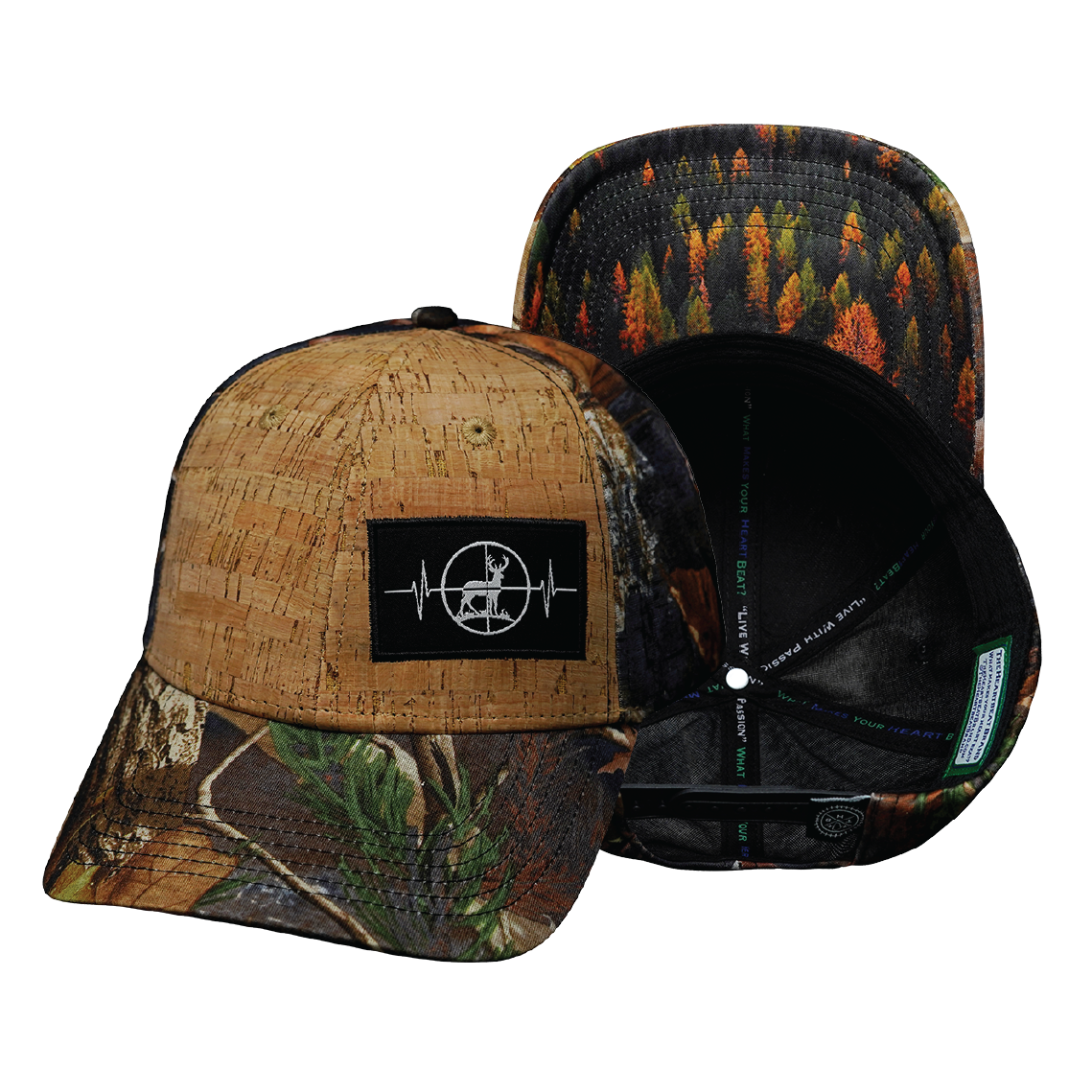 Hunting - 6 Panel - Shallow Fit - Cork - Fall Camo (Unisex)