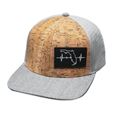 Florida - 6 Panel - Cork - Heather Gray - Fabric Back (Unisex)