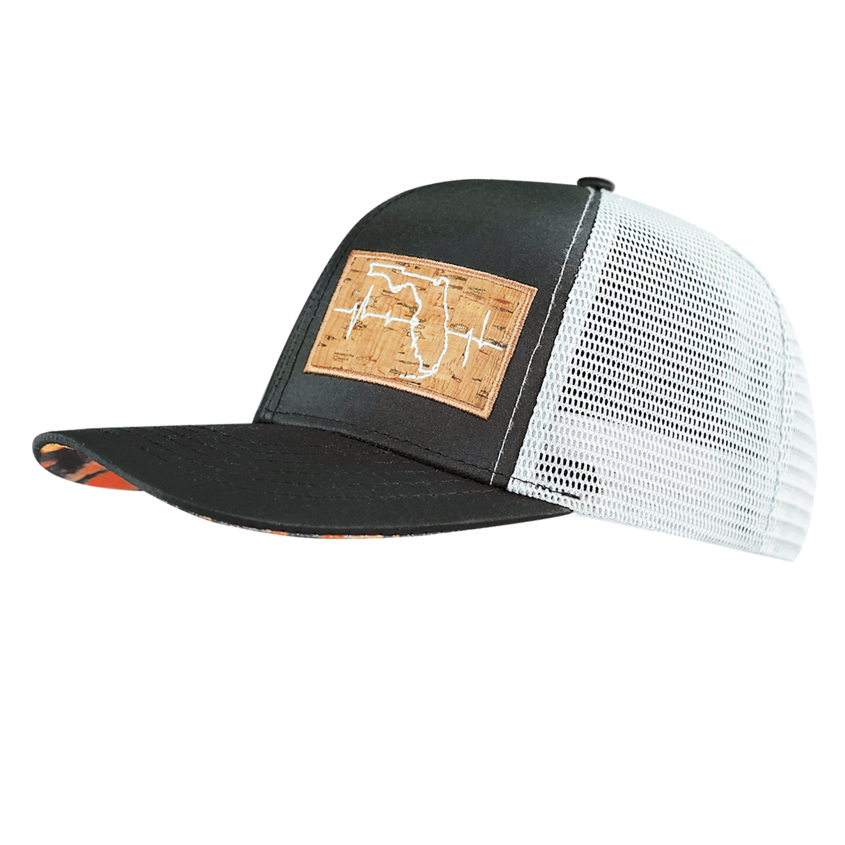 Florida - 6 Panel - Black / Gray - Trucker Mesh (Unisex)