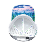Florida - 6 Panel - Shallow Fit - Pony Tail - Teal / White - Laser Mesh (Unisex)