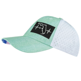 Florida - 6 Panel - Shallow Fit - Pony Tail - Teal / White - Laser Mesh (Unisex)