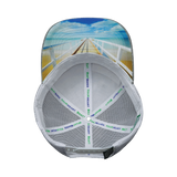Florida - 6 Panel - Shallow Fit - Heather Gray / White - Trucker Mesh (Unisex)