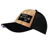 Florida - 6 Panel - Shallow Fit - Cork - Black - Trucker Mesh (Unisex)