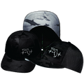 Florida - 6 Panel - Black Camo / Black - Trucker Mesh (Unisex)
