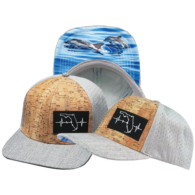 Florida - 6 Panel - Cork - Heather Gray - Jersey Mesh (Unisex)