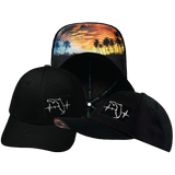 Florida - 6 Panel - AirMesh - Athletic Fit - Black - Fabric Back (Unisex)