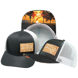 Florida - 6 Panel - Black / Gray - Trucker Mesh (Unisex)