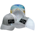 Florida - 6 Panel - Shallow Fit - Heather Gray / White - Trucker Mesh (Unisex)