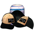 Florida - 6 Panel - Shallow Fit - Cork - Black - Trucker Mesh (Unisex)