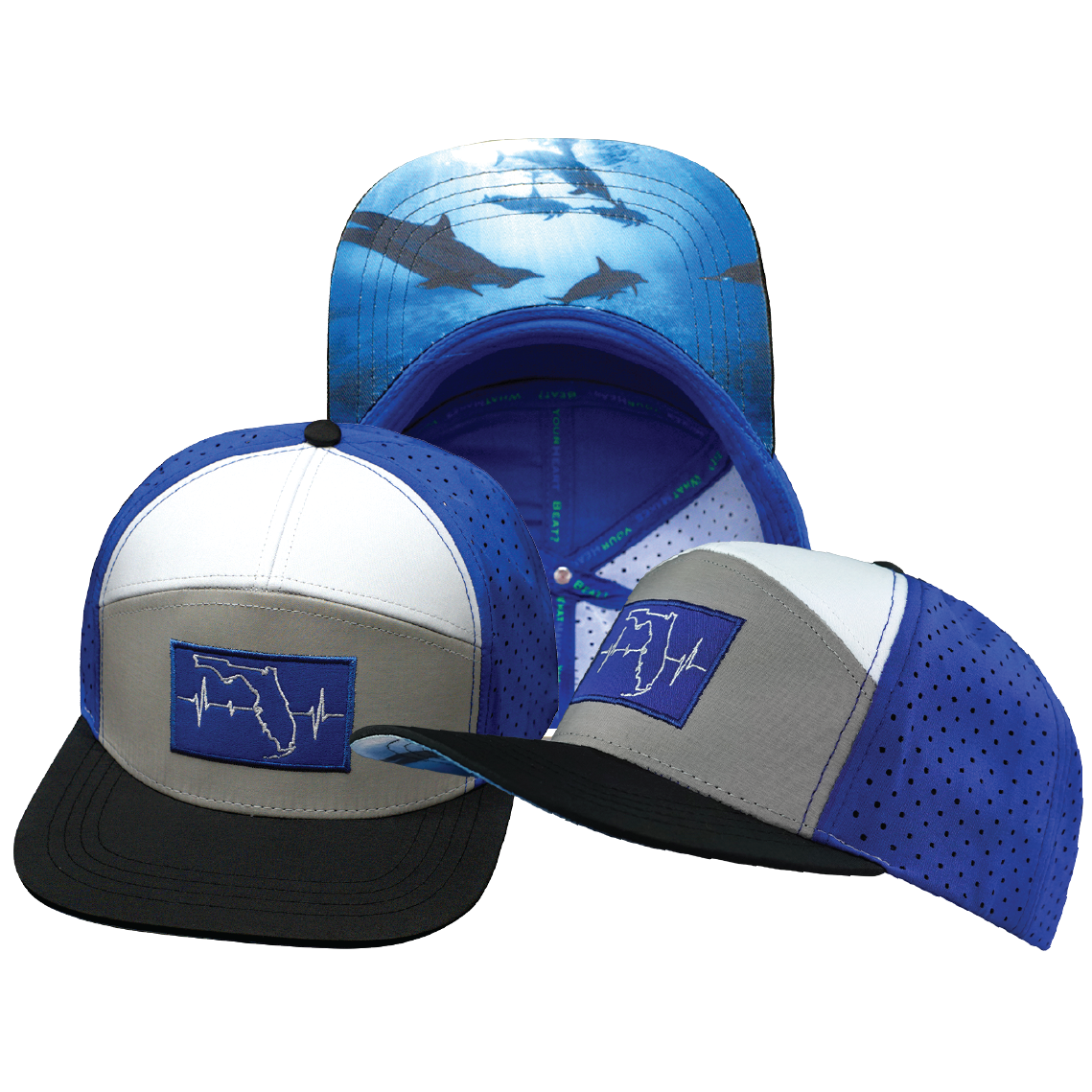 Florida - 7 Panel - Lightning Colors - Laser Mesh (Unisex)