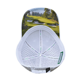 Golf - 6 Panel - Shallow Fit - Pony Tail - White - Laser Mesh (Unisex)