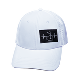 Golf - 6 Panel - Shallow Fit - Pony Tail - White - Laser Mesh (Unisex)