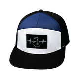 Golf - 7 Panel - Black / White / Navy - Laser Mesh (Unisex)