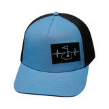 Golf - 5 Panel - Structured - Slate Blue / Black - Laser Mesh (Unisex)