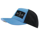 Golf - 5 Panel - Structured - Slate Blue / Black - Laser Mesh (Unisex)