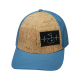 Golf - 6 Panel - Cork - Slate Blue - Laser Mesh (Unisex)