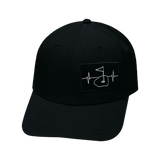 Golf - 6 Panel - Black - Laser Mesh (Unisex)