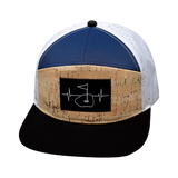 Golf - 7 Panel - Cork - Black / Navy / White - Laser Mesh (Unisex)
