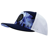 **YOUTH** THB  - 7 Panel - Geo Blue - Navy / White - Laser Mesh (Unisex)