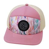 THB - 7 Panel - Geo Mosaic - Pink Peach / Cream (Unisex)