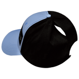 Golf - 6 Panel - Shallow Fit - Pony Tail - Baby Blue / Black - Laser Mesh (Unisex)