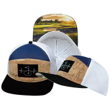 Golf - 7 Panel - Cork - Black / Navy / White - Laser Mesh (Unisex)