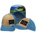 Golf - 6 Panel - Cork - Slate Blue - Laser Mesh (Unisex)