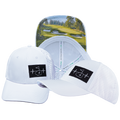 Golf - 6 Panel - Shallow Fit - Pony Tail - White - Laser Mesh (Unisex)