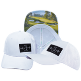 Golf - 6 Panel - Shallow Fit - Pony Tail - White - Laser Mesh (Unisex)