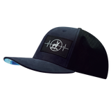 Hunting - 6 Panel - Soft Blue Camo / Black - Laser Mesh (Unisex)