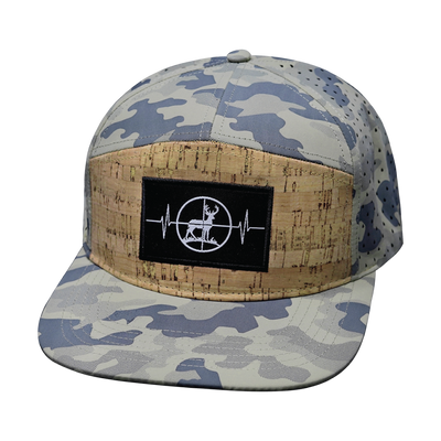 Hunting - 7 Panel - Cork - Soft Sand Camo - Laser Mesh (Unisex)