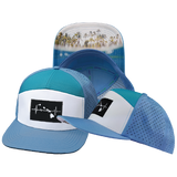 Hawaii - 7 Panel - Light Blue / White / Turquoise - Laser Mesh (Unisex)