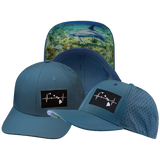 Hawaii - 6 Panel - Sea Blue - Laser Mesh (Unisex)