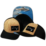 Hawaii - 6 Panel - Cork - Black - Trucker Mesh (Unisex)