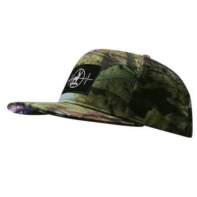 Hunting - 7 Panel - Green Tree Camo - Fabric Back (Unisex)