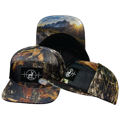 Hunting - 7 Panel - Fall Tree Camo - Fabric Back (Unisex)