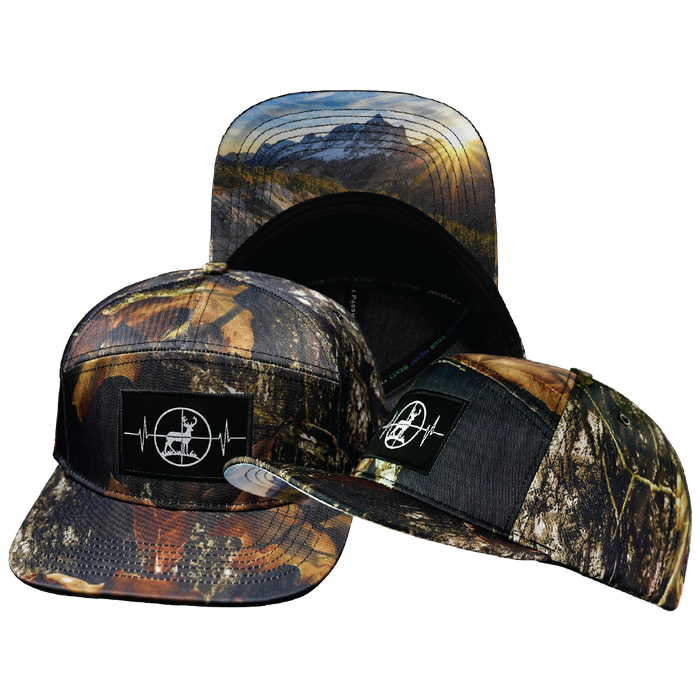 Hunting - 7 Panel - Fall Tree Camo - Fabric Back (Unisex)