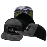 Hunting - 7 Panel - Soft Mocha Camo / Black - Laser Mesh (Unisex)