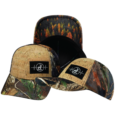 Hunting - 6 Panel - Shallow Fit - Cork - Fall Camo - Fabric Back (Unisex)